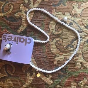 Pearl Necklace & Earring Set